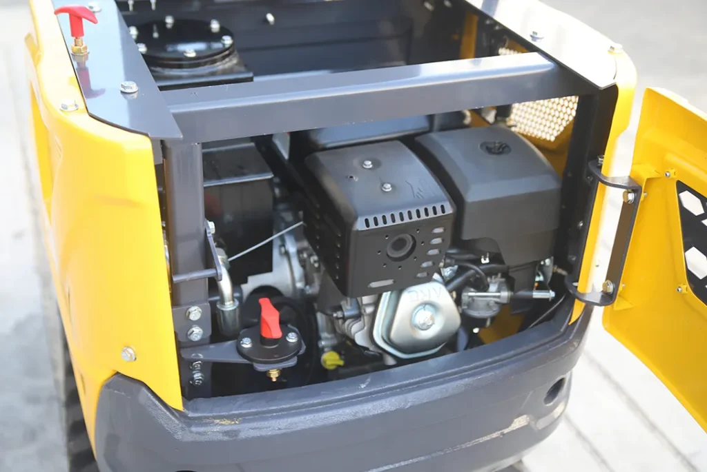 Engine compartment of 06 mini excavator