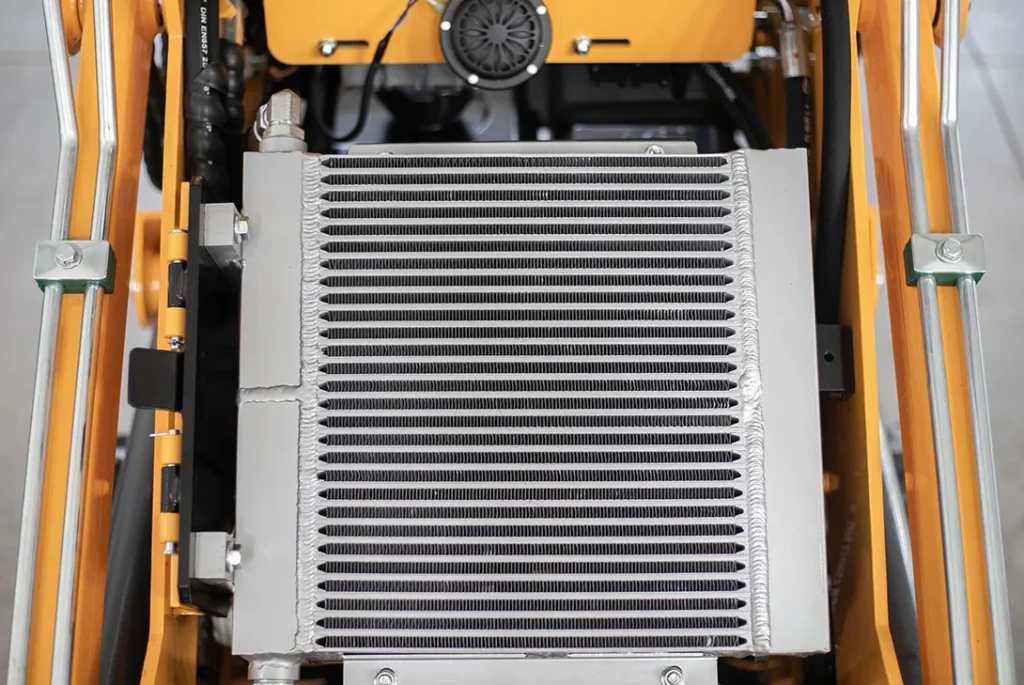 T360 skid steer loader cooling radiator detail