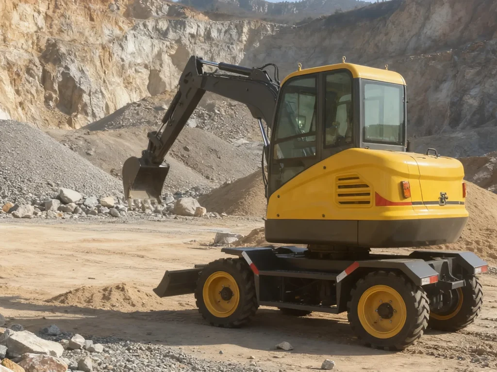 HT45 Excavator | 4.5-Ton Wheeled Excavator for City and Quarry Jobs