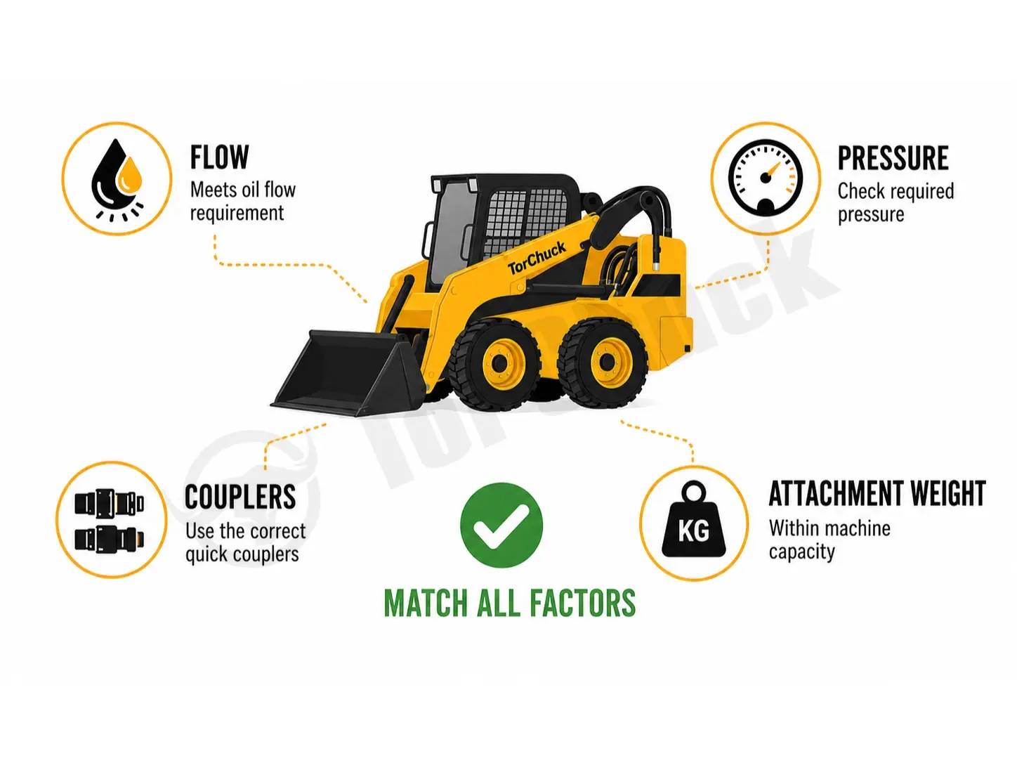 skid steer attachments compared by hydraulic flow requirements